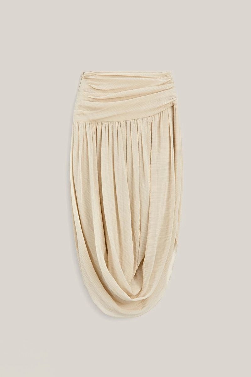 Миди-юбка с деталями пояса - лимитированная коллекция