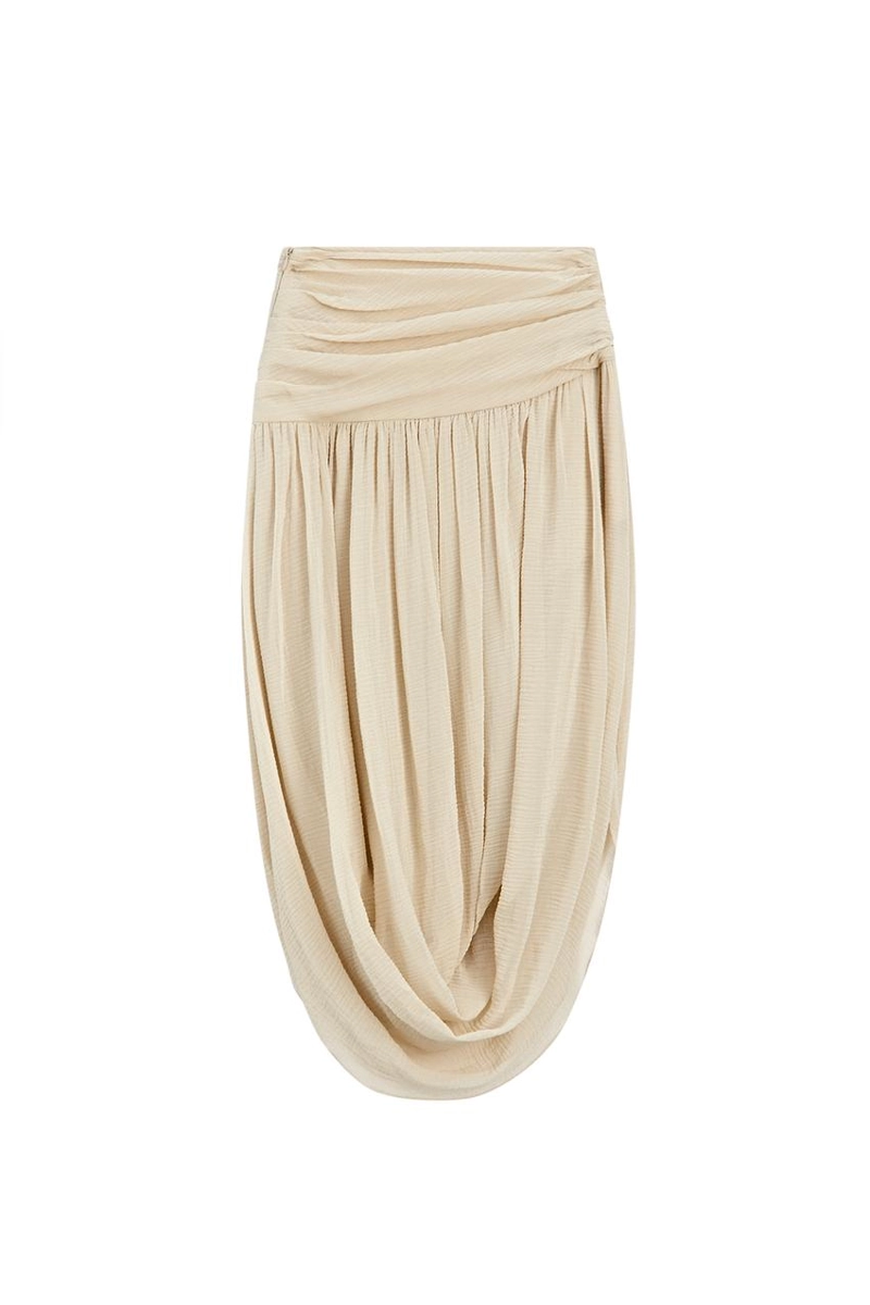 Миди-юбка с деталями пояса - лимитированная коллекция