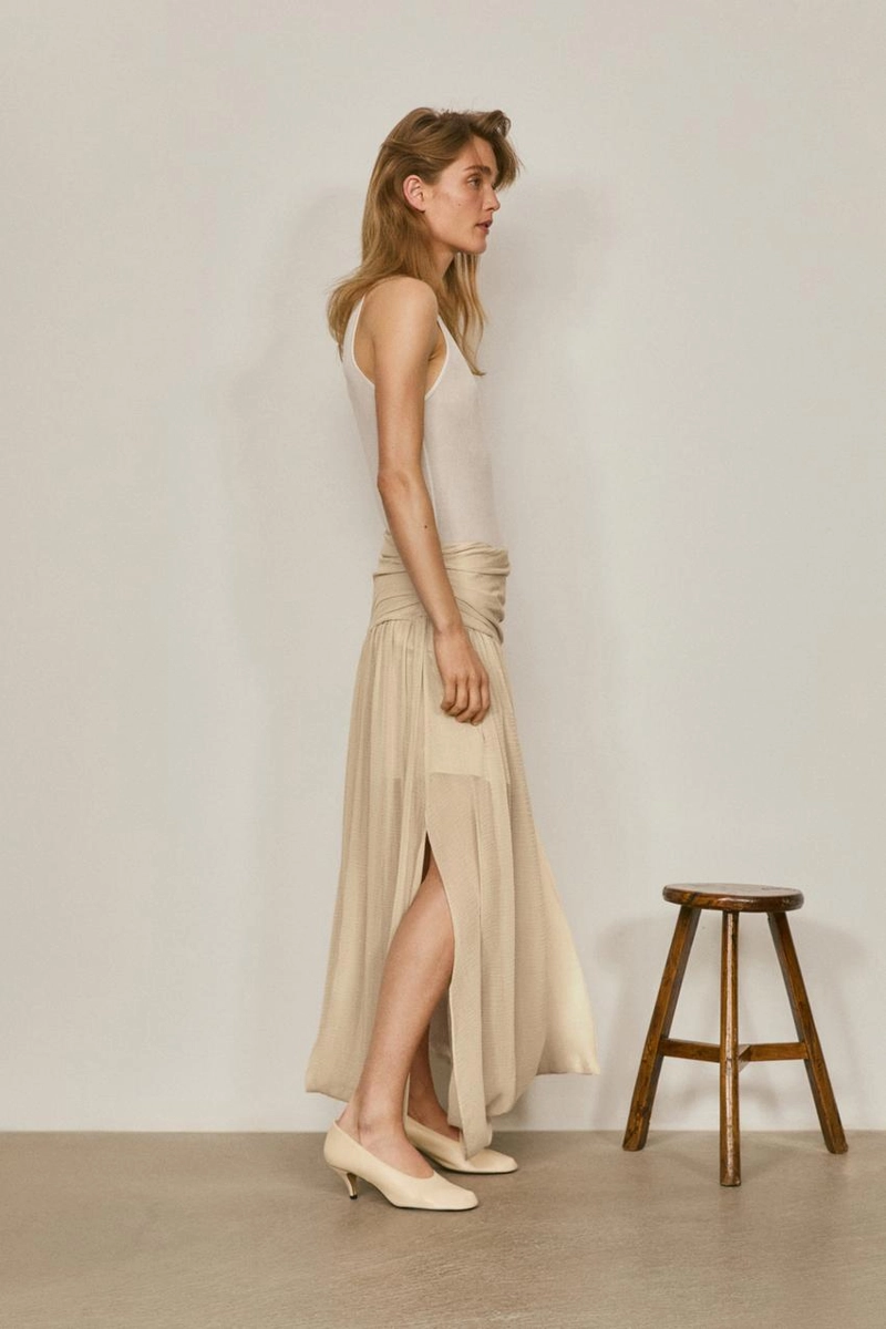 Миди-юбка с деталями пояса - лимитированная коллекция