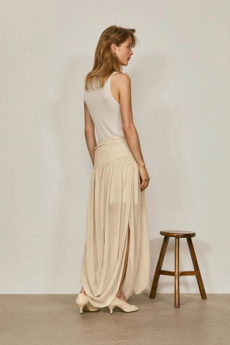 Миди-юбка с деталями пояса - лимитированная коллекция