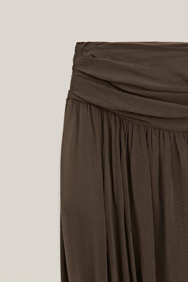 Юбка-миди с деталями в стиле пуф - лимитированная коллекция