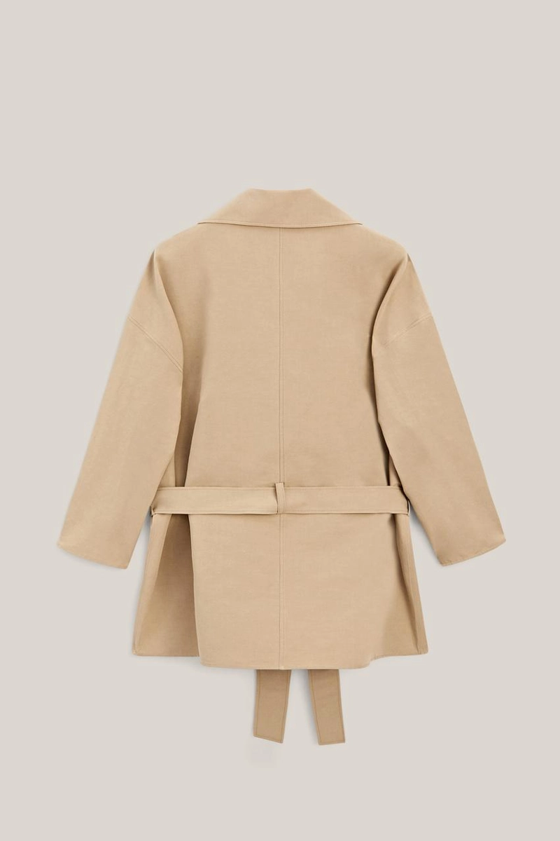 Пальто из хлопка и льна - лимитированная коллекция