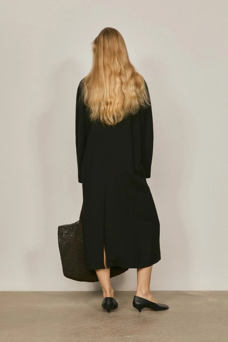 Пальто длинное двубортное - limited edition