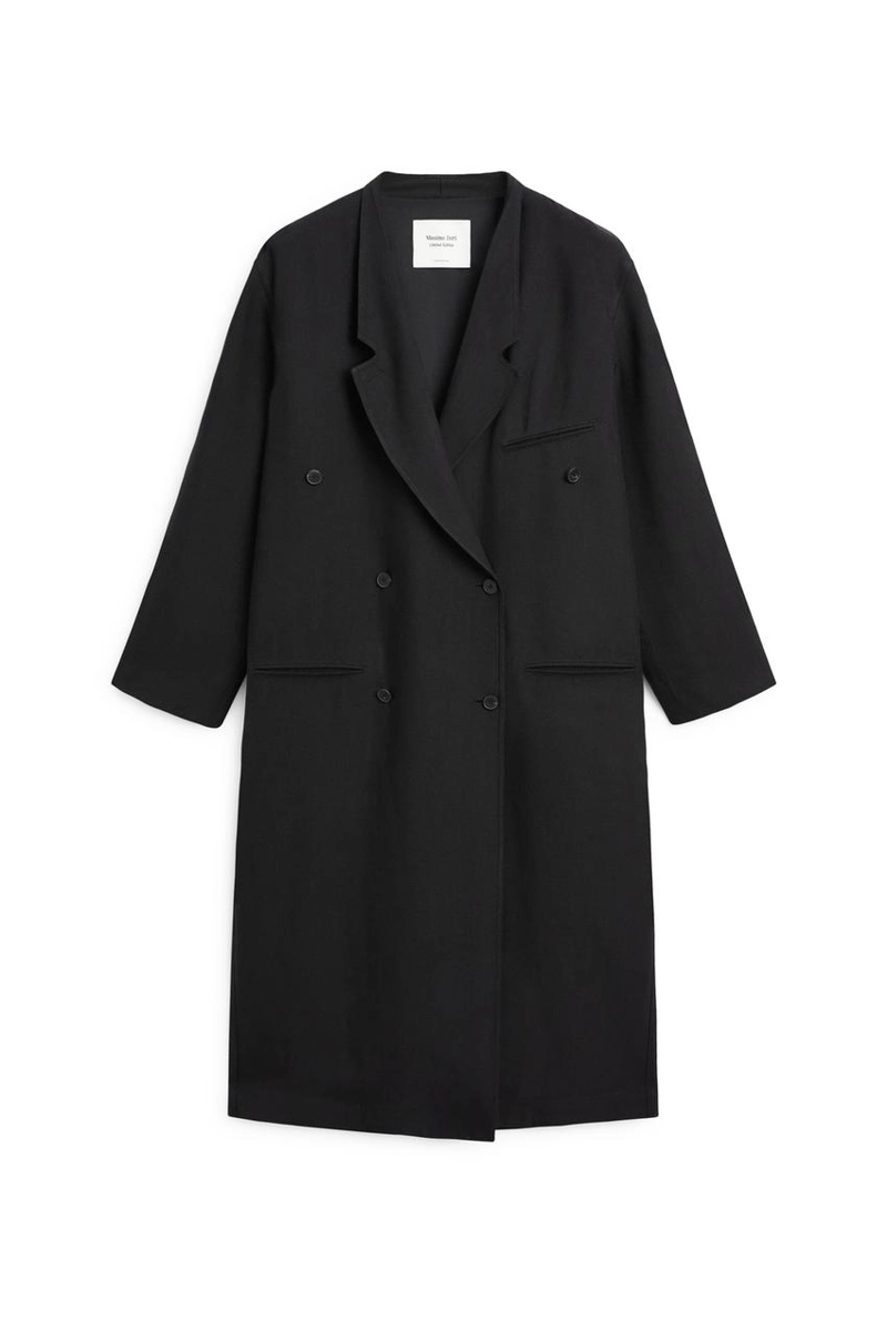 Пальто длинное двубортное - limited edition