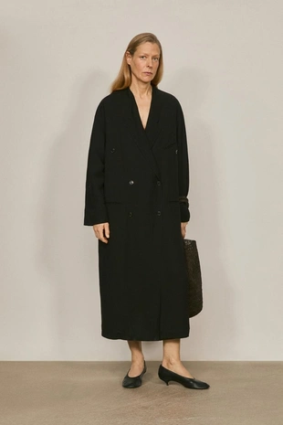 Пальто длинное двубортное - limited edition- Заказать в России