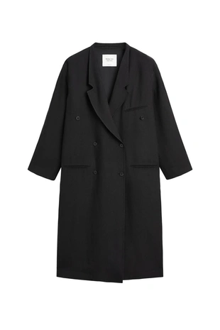 Пальто длинное двубортное - limited edition- Заказать в России
