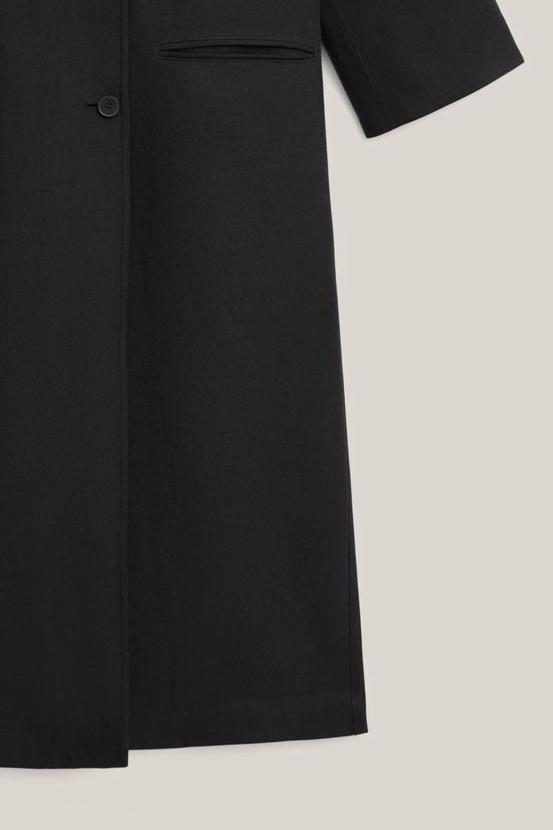 Пальто длинное двубортное - limited edition