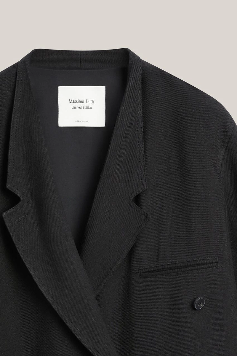 Пальто длинное двубортное - limited edition