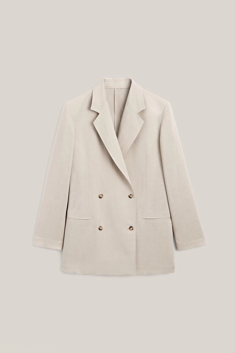 Оверсайз пиджак с двубортной застежкой - лимитированное издание