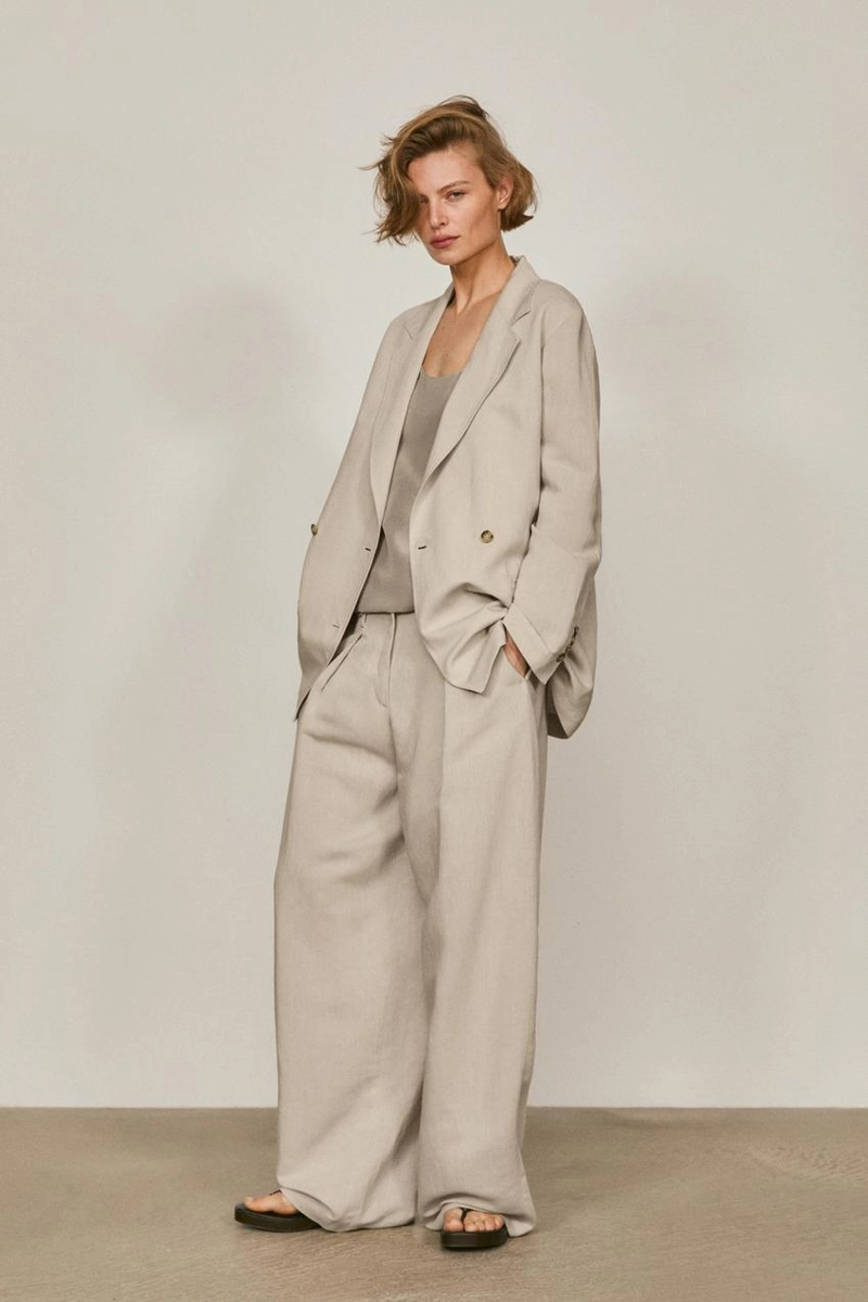 Оверсайз пиджак с двубортной застежкой - лимитированное издание