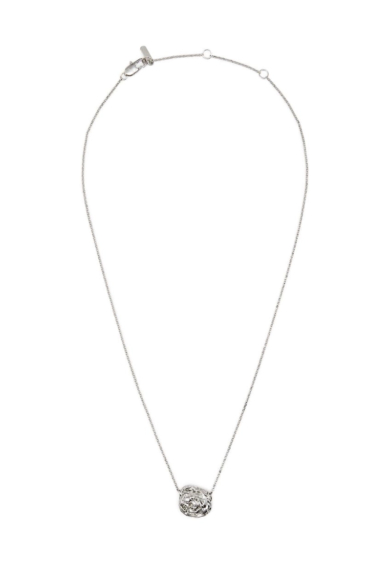 Ожерелье с текстурированным круглым элементом в корзине - лимитированная коллекция