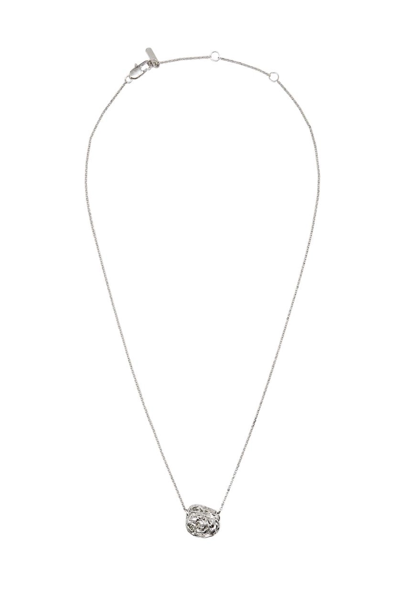 Ожерелье с текстурированным круглым элементом в корзине - лимитированная коллекция