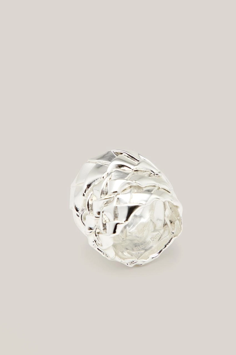 Кольцо с оплетенным узором - лимитированная коллекция