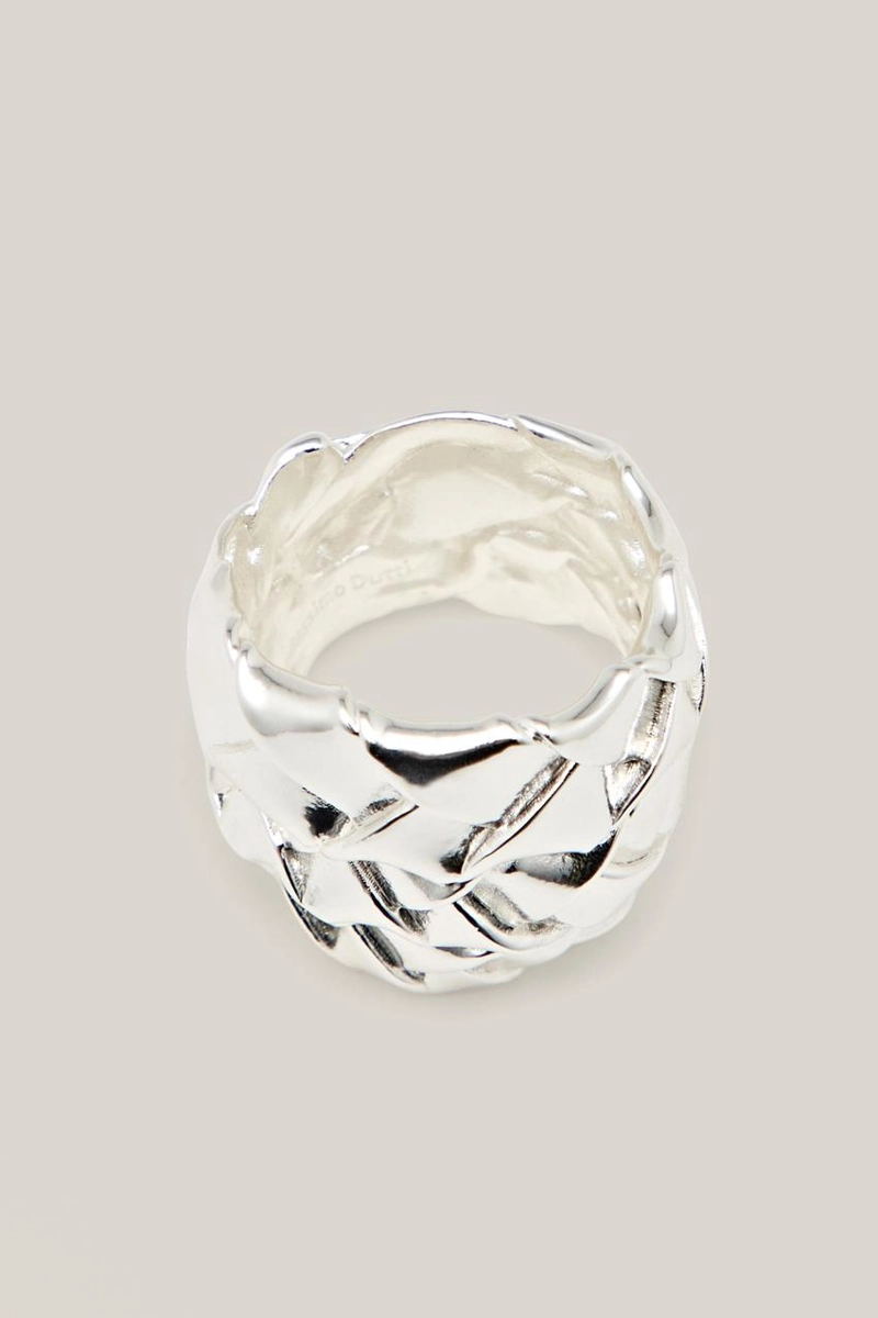 Кольцо с оплетенным узором - лимитированная коллекция