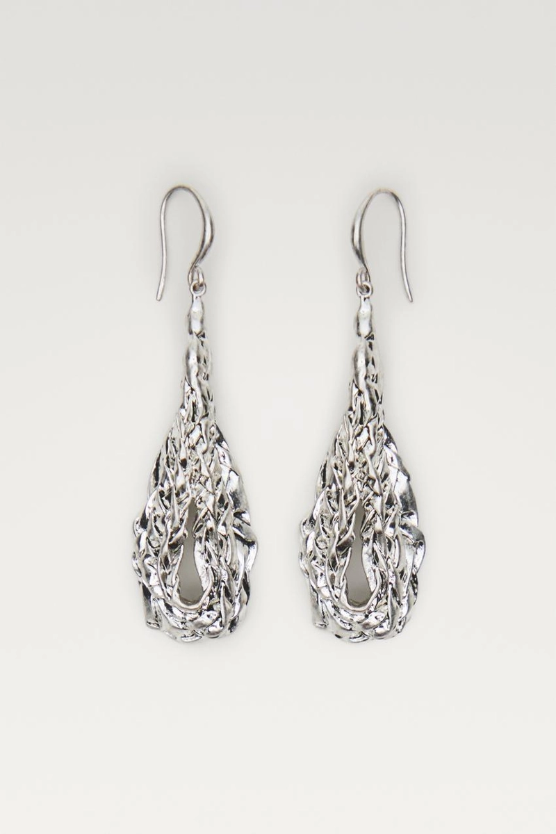 Серьги-корзинки с текстурой - лимитированное издание