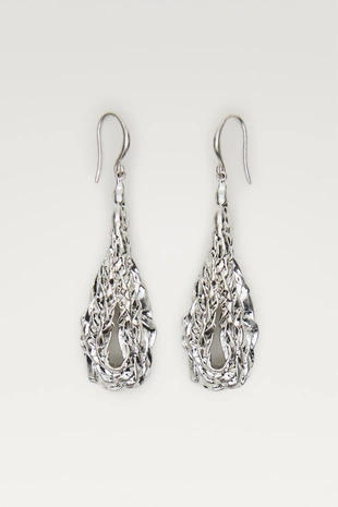 Серьги-корзинки с текстурой - лимитированное издание- Заказать в России