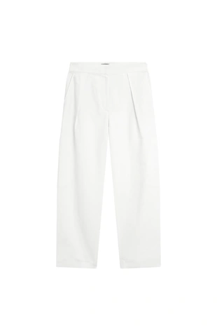 Брюки свободного кроя с ламелями - лимитированная коллекция- Заказать в России