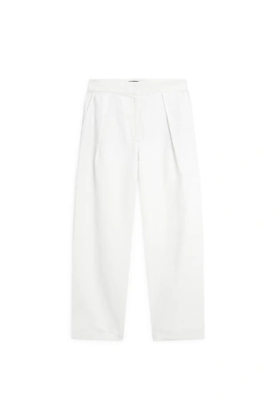 Брюки свободного кроя с ламелями - лимитированная коллекция- Заказать в России