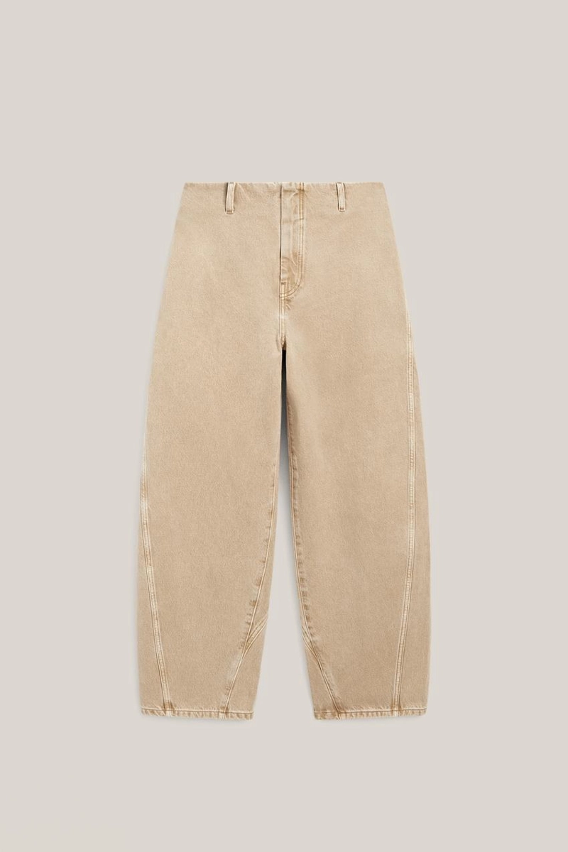 Джинсы прямого кроя с деталями на поясе - лимитированная коллекция