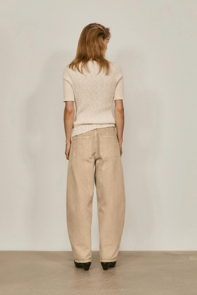 Джинсы прямого кроя с деталями на поясе - лимитированная коллекция