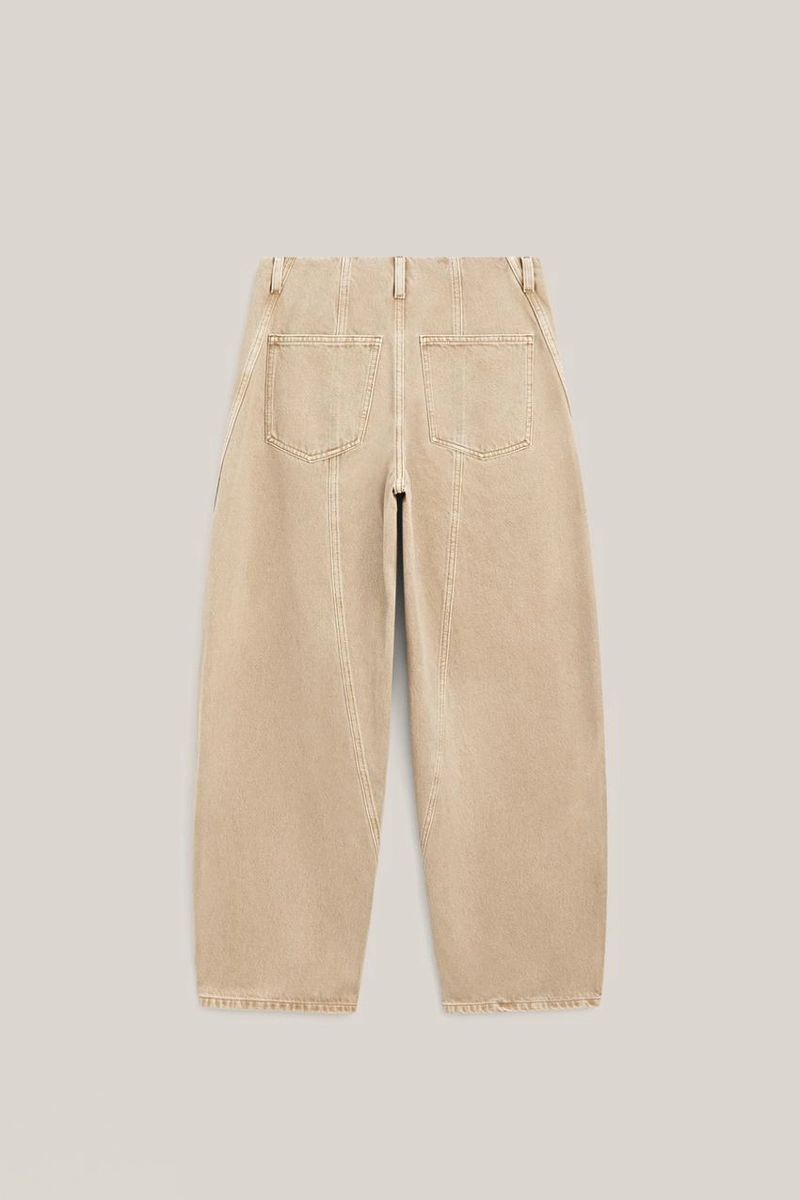 Джинсы прямого кроя с деталями на поясе - лимитированная коллекция