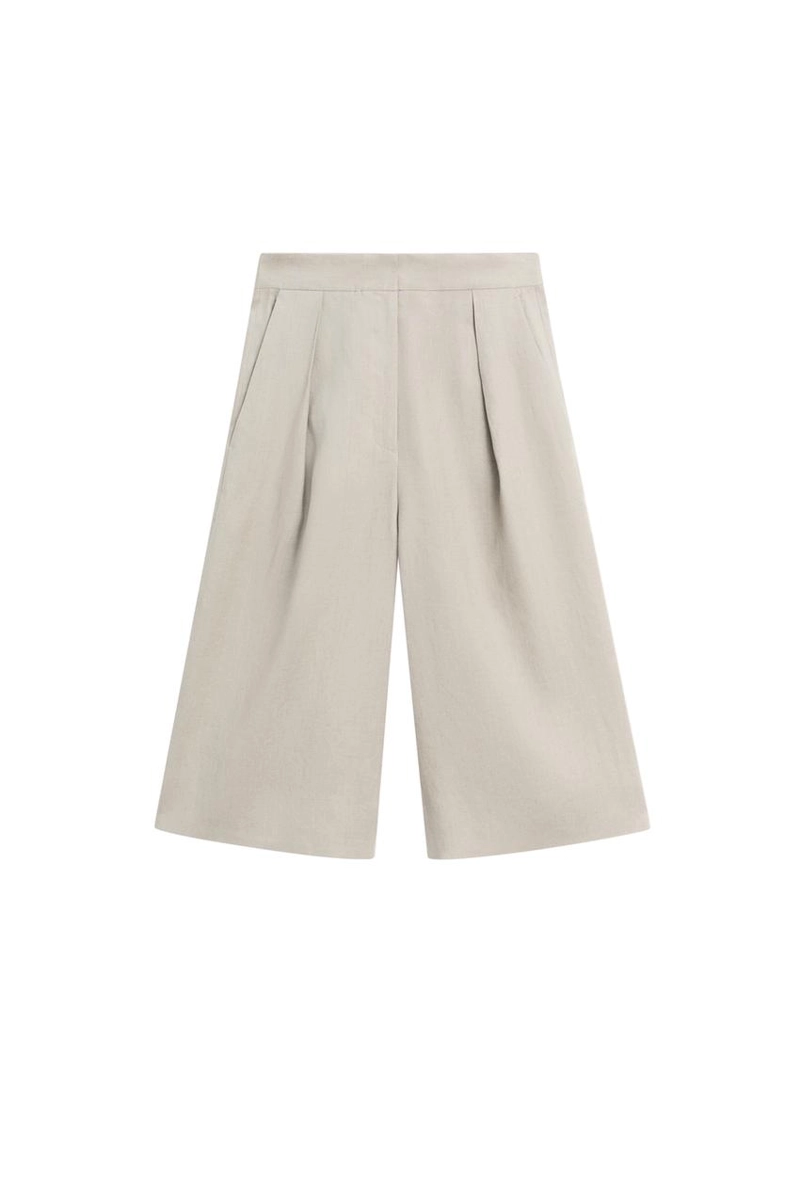 Бермуды из льна с ластиком - лимитированная коллекция