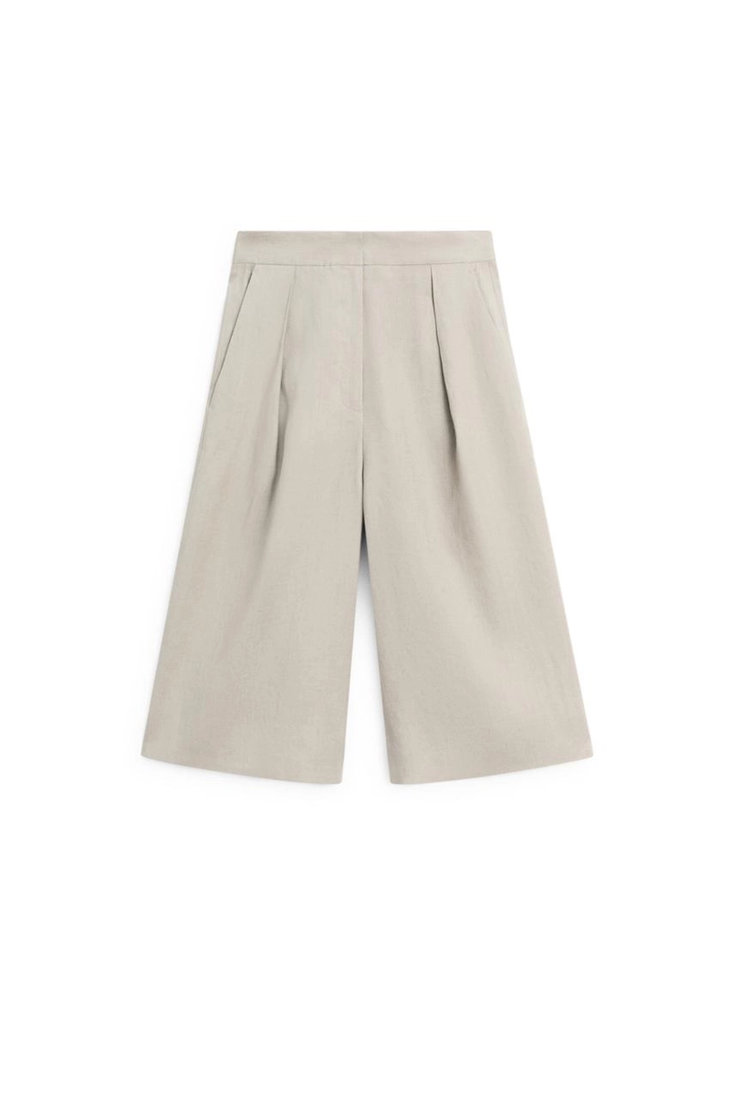 Бермуды из льна с ластиком - лимитированная коллекция