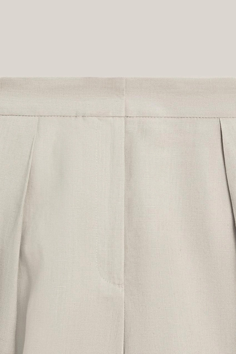 Бермуды из льна с ластиком - лимитированная коллекция