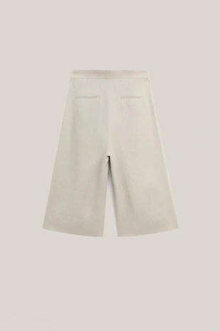 Бермуды из льна с ластиком - лимитированная коллекция- Заказать в России