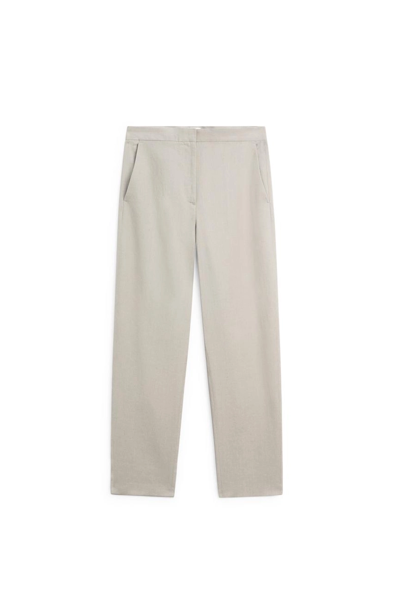 Брюки из льна с деталями на талии - limited edition