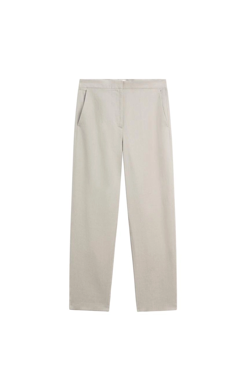 Брюки из льна с деталями на талии - limited edition