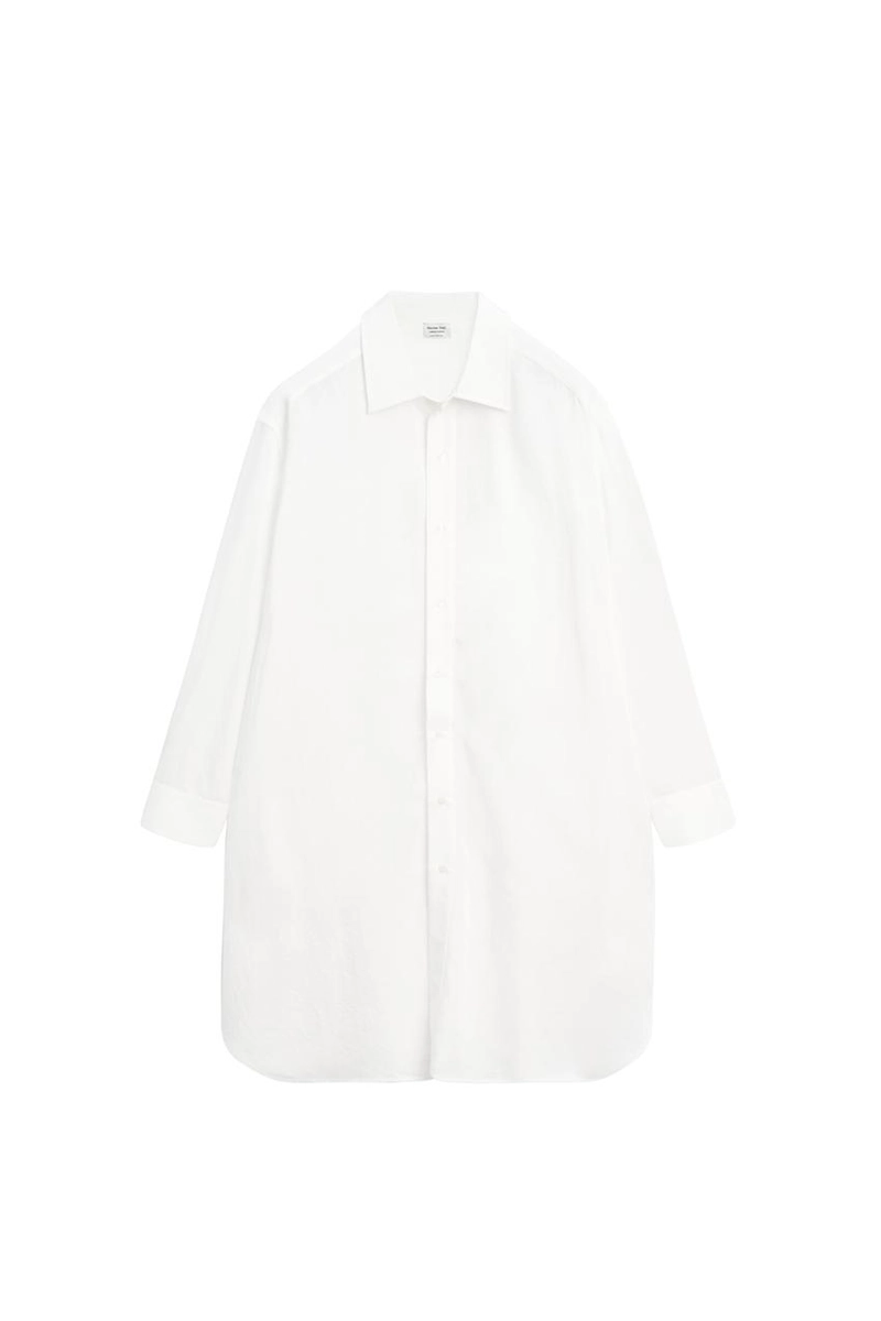 Рубашка из длинной протекающей 100% хлопковой ткани - лимитированное издание