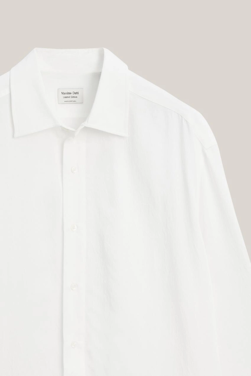 Рубашка из длинной протекающей 100% хлопковой ткани - лимитированное издание