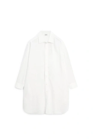 Рубашка из длинной протекающей 100% хлопковой ткани - лимитированное издание- Заказать в России