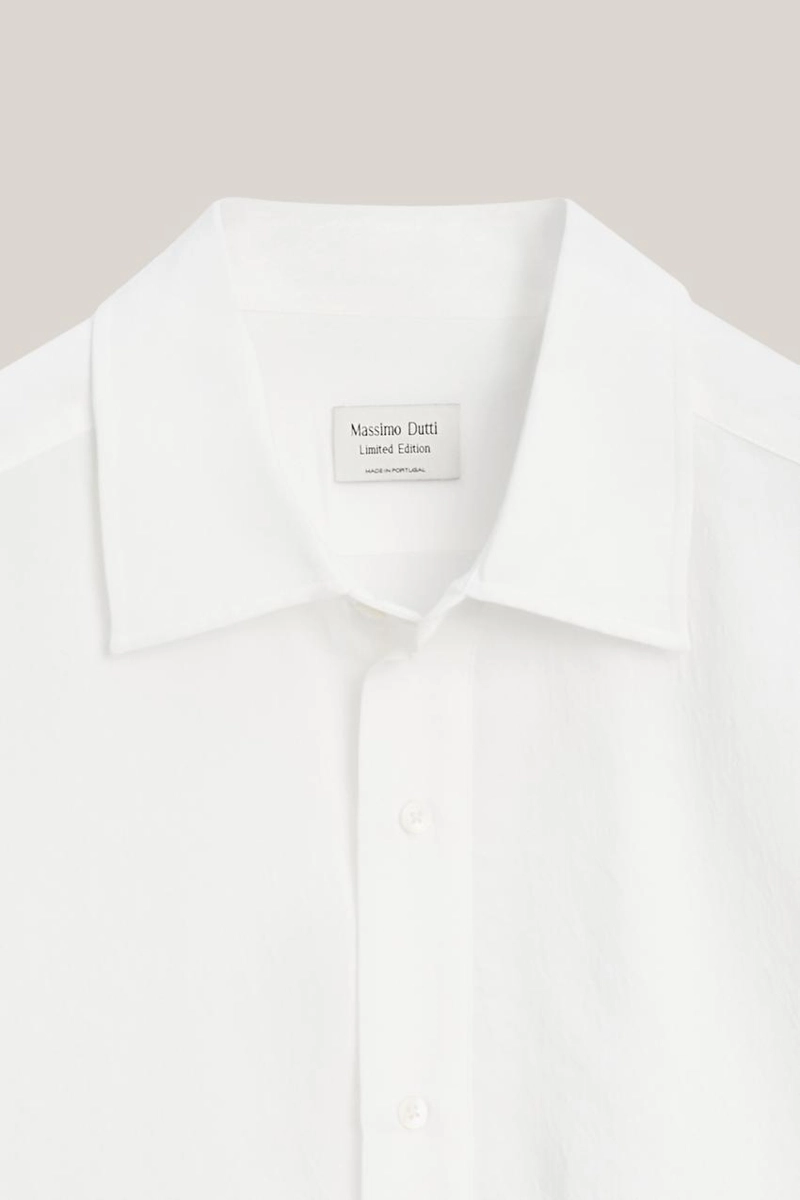 Рубашка из длинной протекающей 100% хлопковой ткани - лимитированное издание