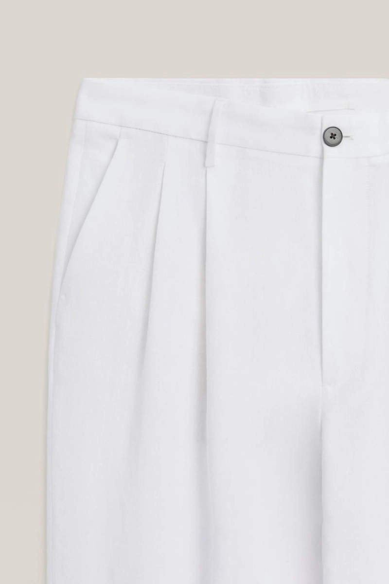 Льняные брюки с двойными стрелками - limited edition