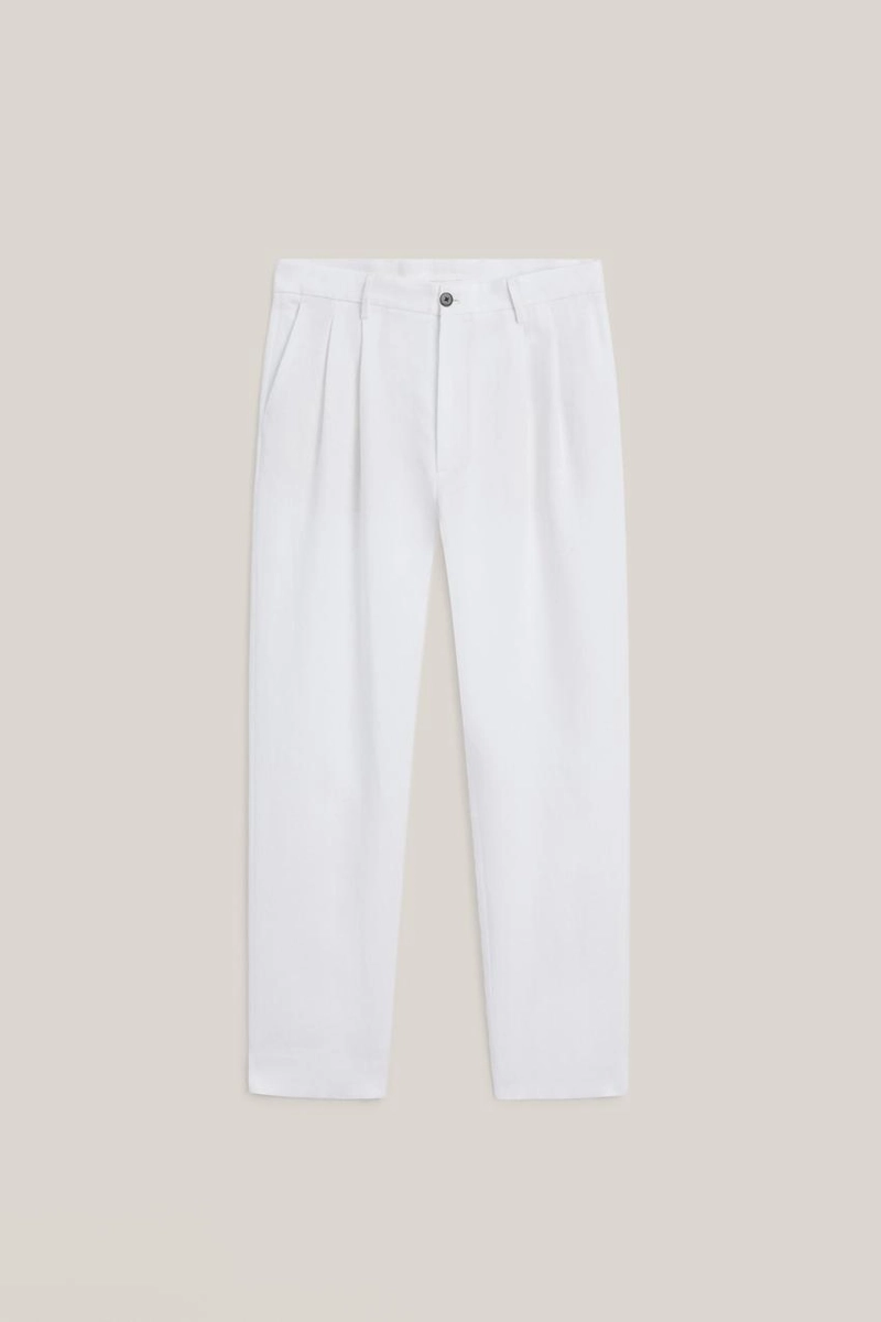 Льняные брюки с двойными стрелками - limited edition