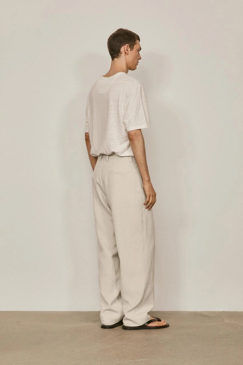 Брюки для костюма из 100% льна - лимитированная коллекция