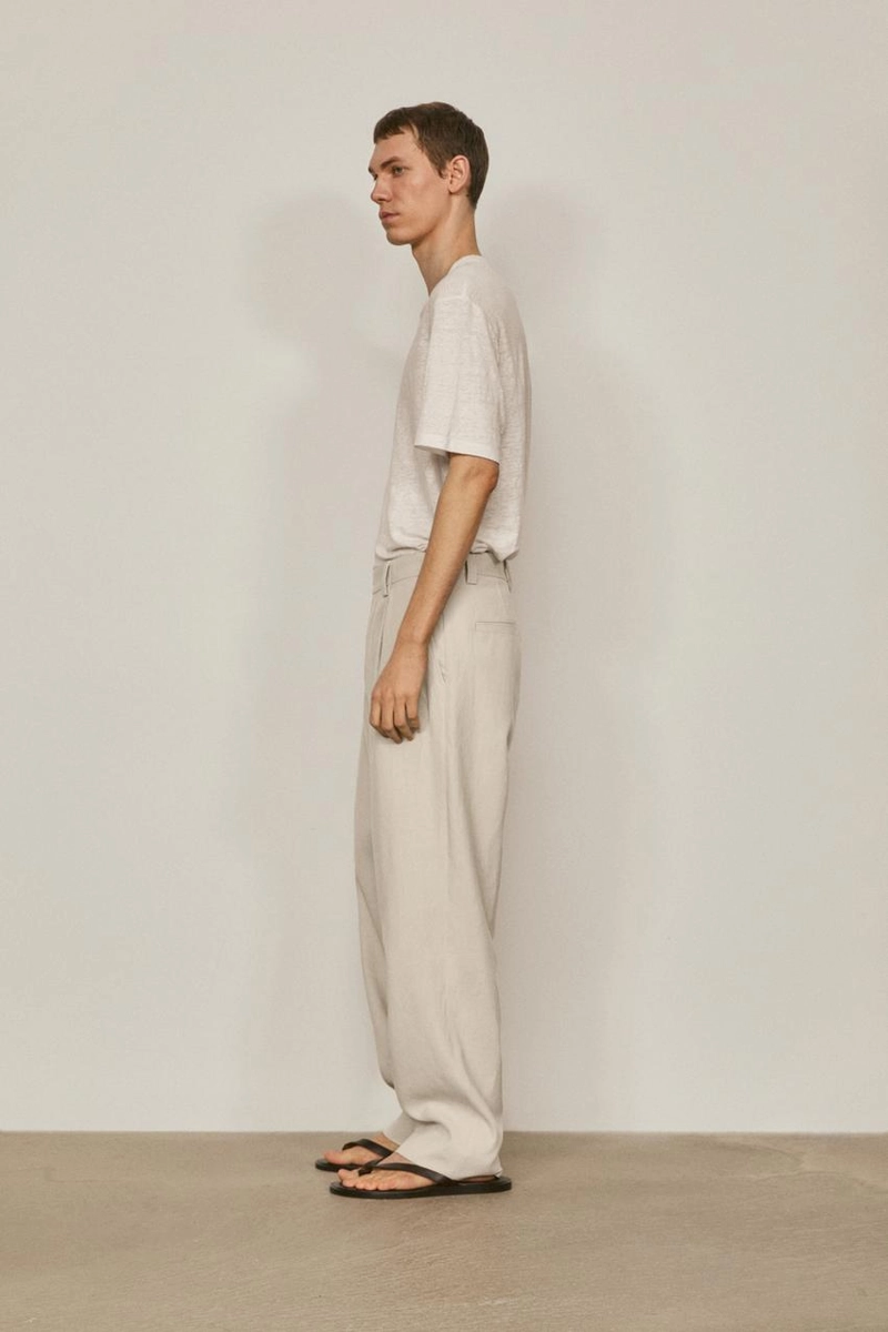 Брюки для костюма из 100% льна - лимитированная коллекция