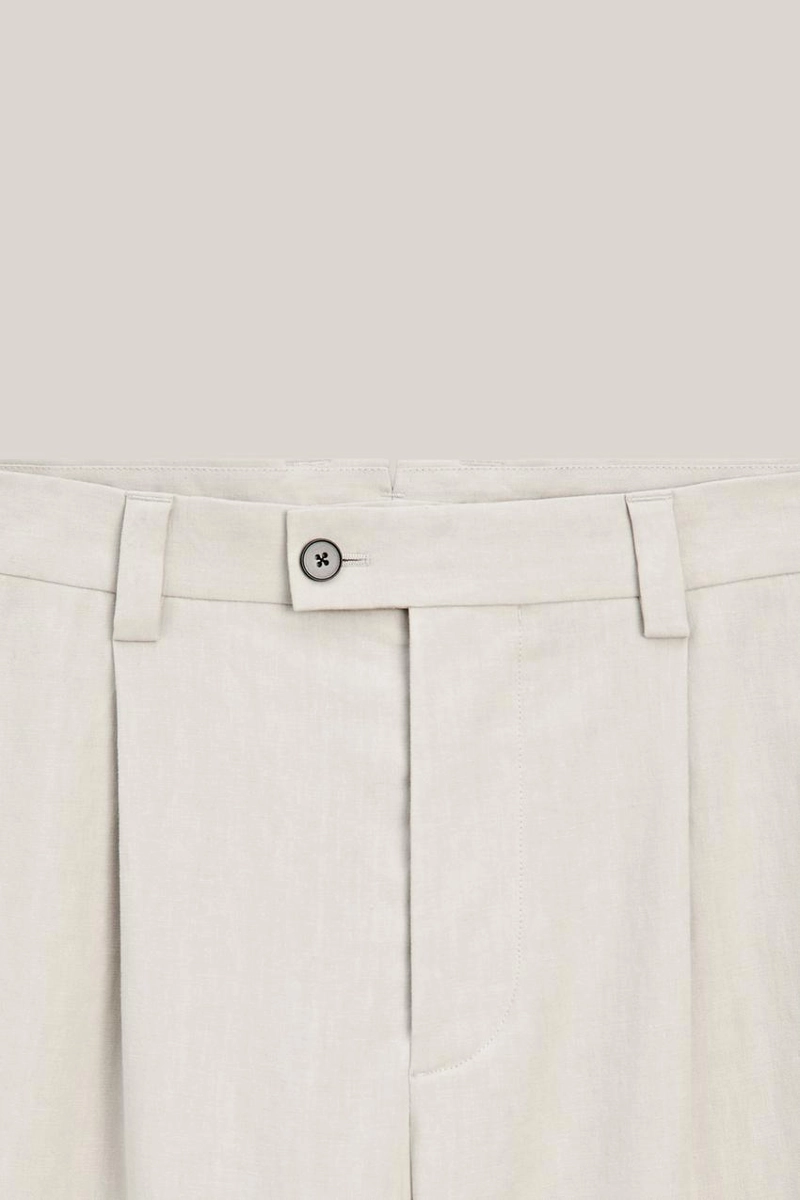 Брюки для костюма из 100% льна - лимитированная коллекция