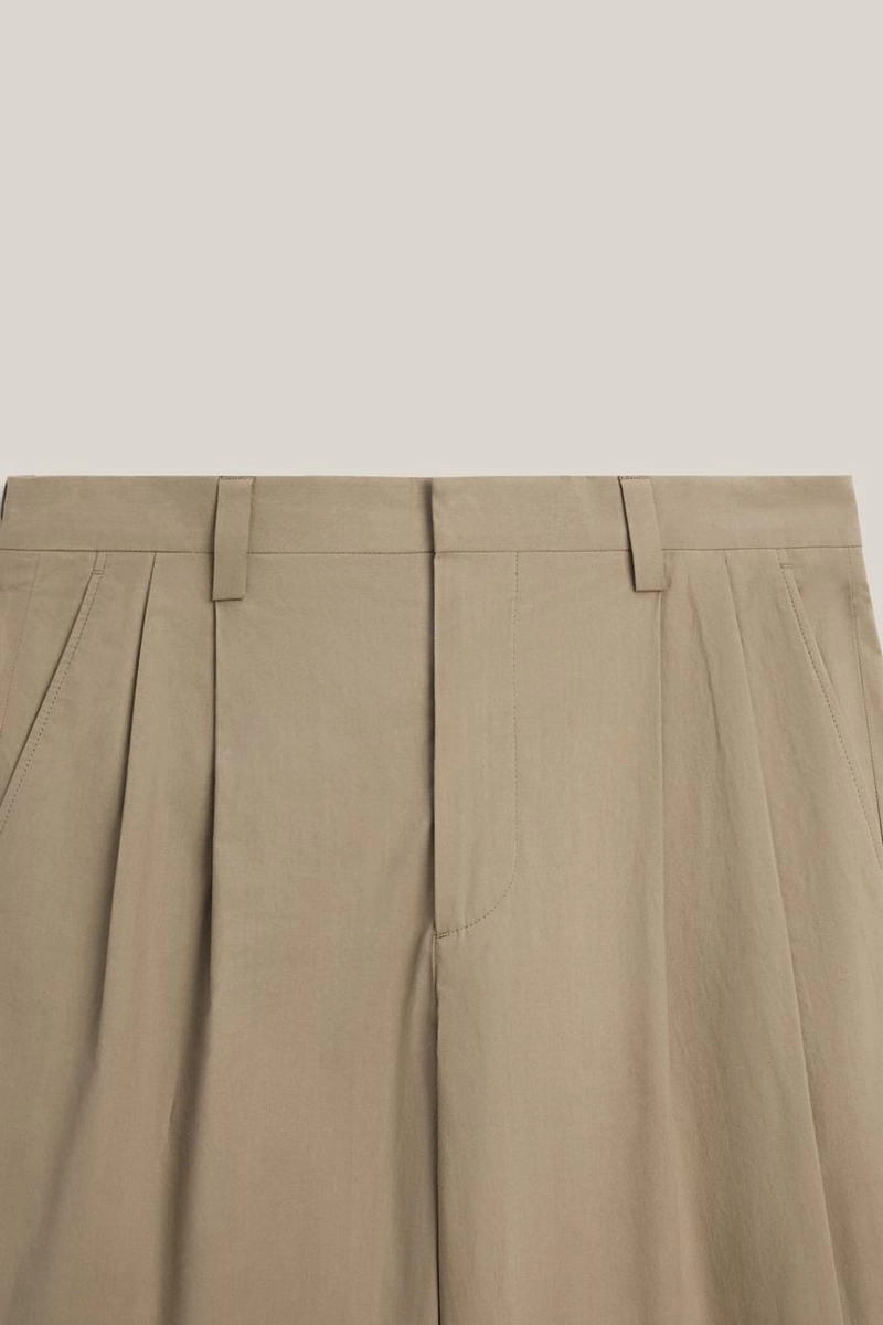 Брюки из хлопкового поплина с ластиком - лимитированное издание