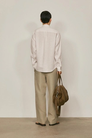 Рубашка из чистого льна limited edition- Заказать в России