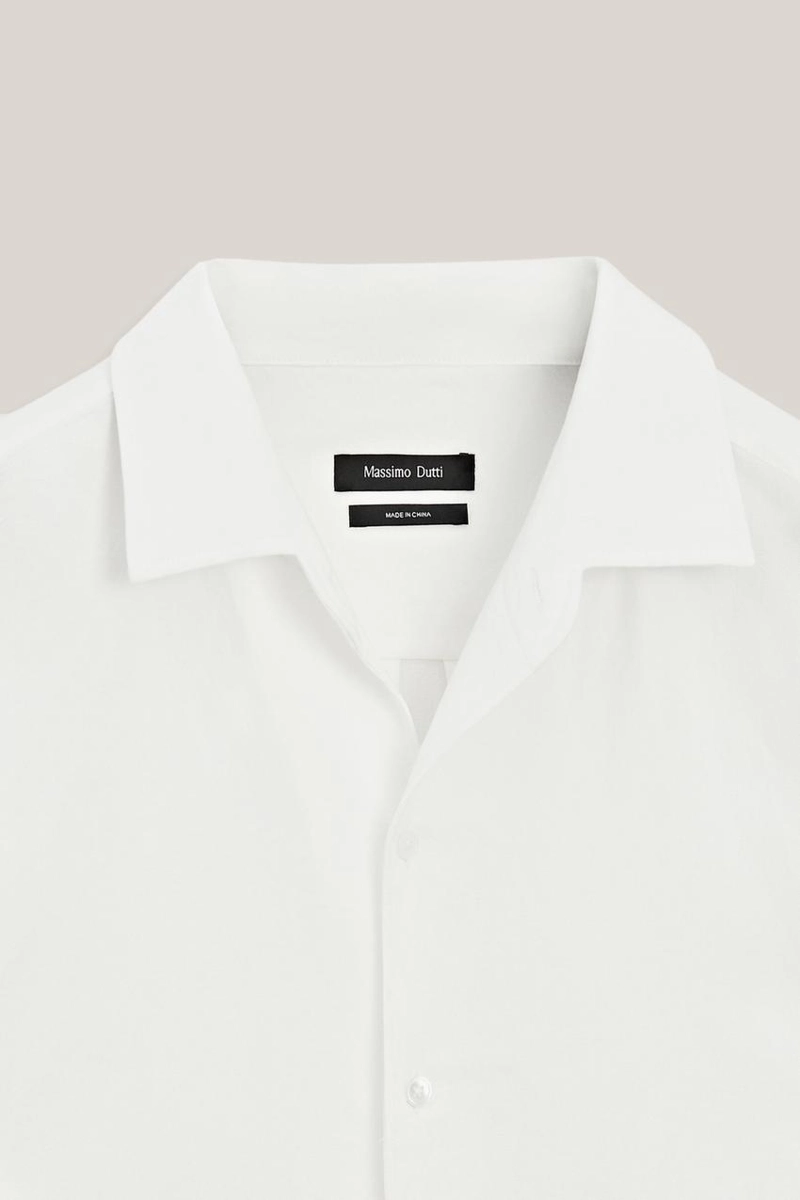 Рубашка из смесового льна - лимитированная коллекция