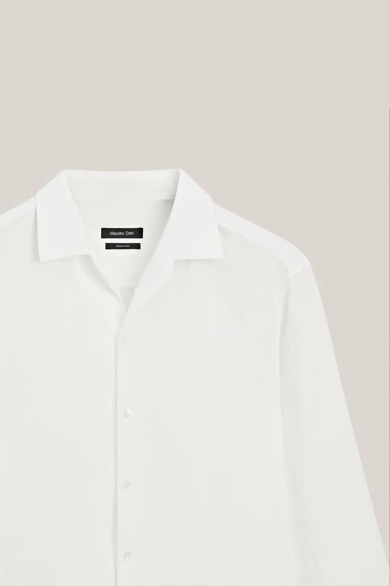 Рубашка из смесового льна - лимитированная коллекция