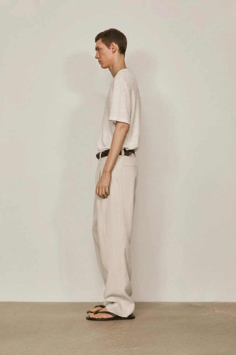 Футболка с коротким рукавом из 100% льна - лимитированное издание