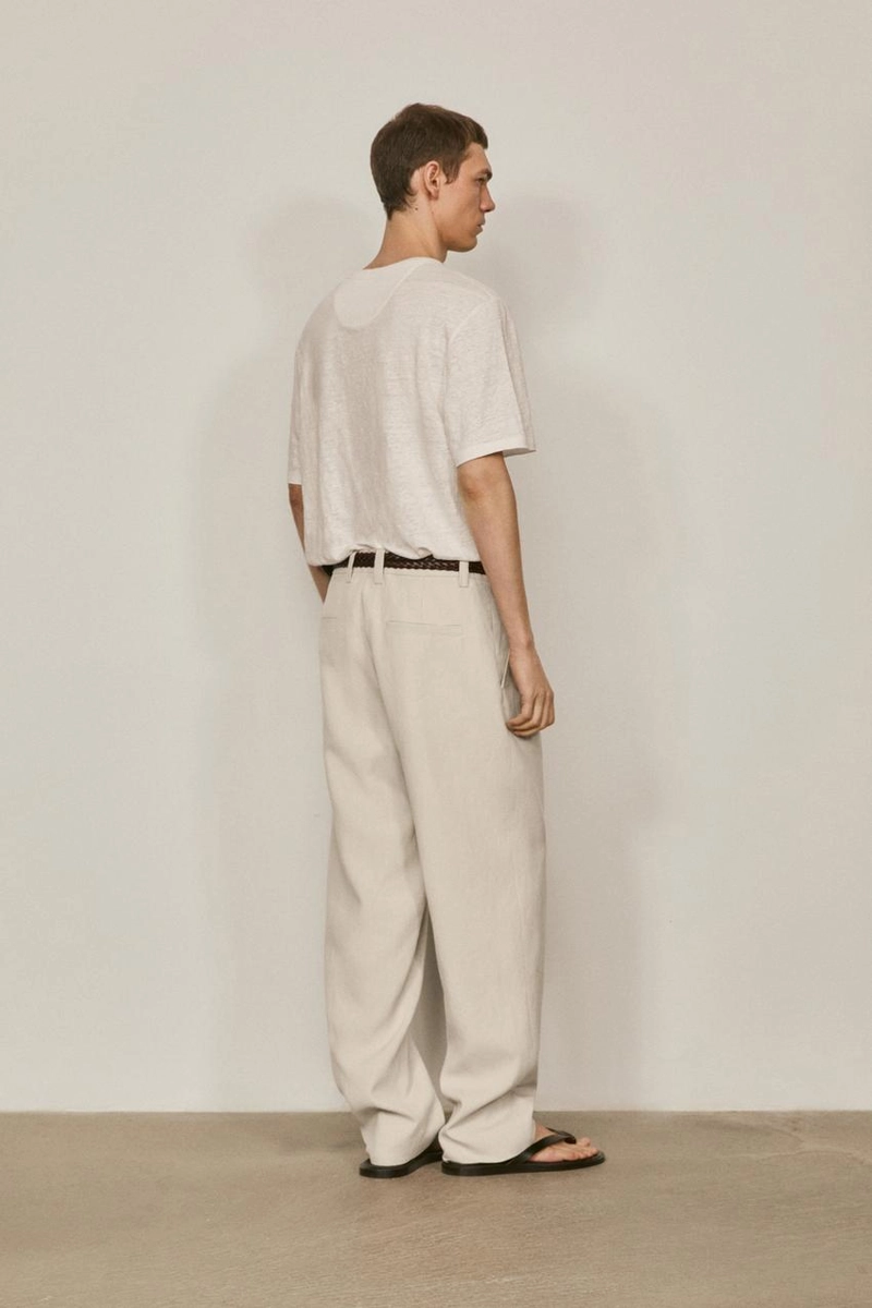 Футболка с коротким рукавом из 100% льна - лимитированное издание