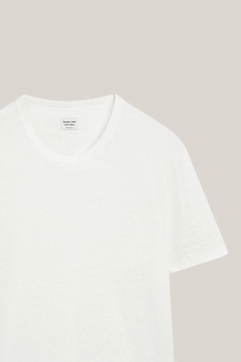 Футболка с коротким рукавом из 100% льна - лимитированное издание