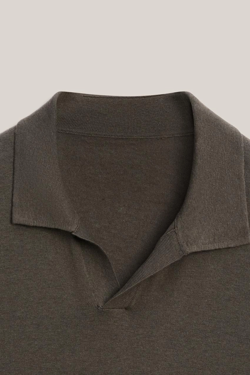 Поло-свитер из хлопка и льна - лимитированная коллекция