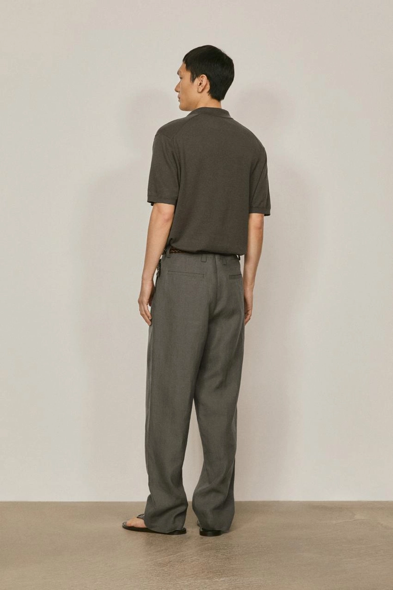 Поло-свитер из хлопка и льна - лимитированная коллекция