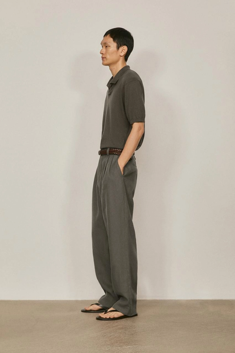 Поло-свитер из хлопка и льна - лимитированная коллекция